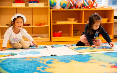 Child-led learning, a key principle in Montessori schools